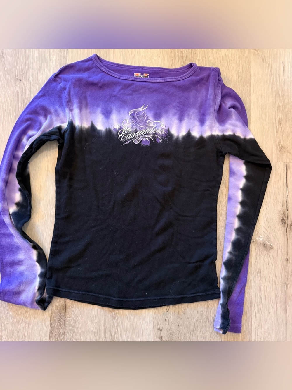 Y2K Easyriders V Twin Motorcycle Long Sleeve Purple Shirt Size Women’s XL